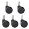 5 Pcs Universal Office Chair Wheels 2 Inch Heavy Duty Swivel Casters With Rubber Brake 7