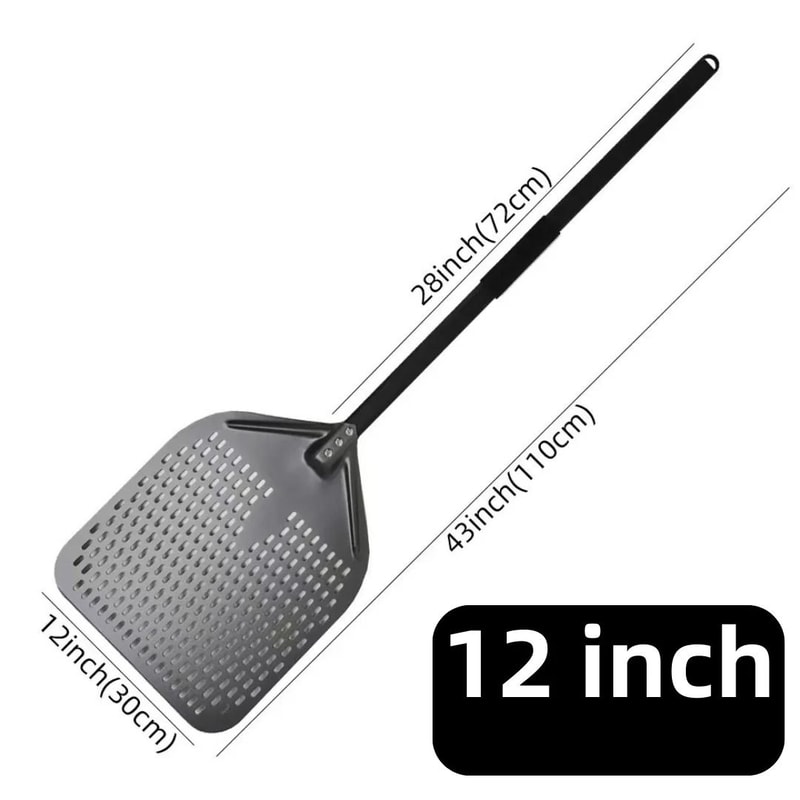 Aluminum Pizza Peel Bread Paddle With Wooden Handle 14