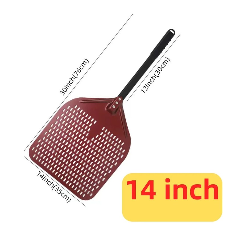 Aluminum Pizza Peel Bread Paddle With Wooden Handle 4