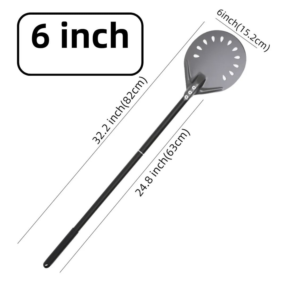 Aluminum Pizza Peel Bread Paddle With Wooden Handle 25