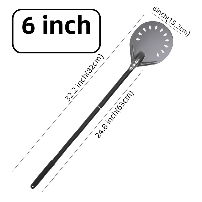 Aluminum Pizza Peel Bread Paddle With Wooden Handle 25