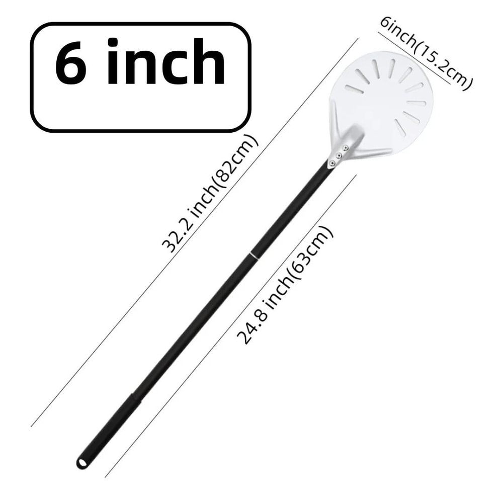 Aluminum Pizza Peel Bread Paddle With Wooden Handle 26