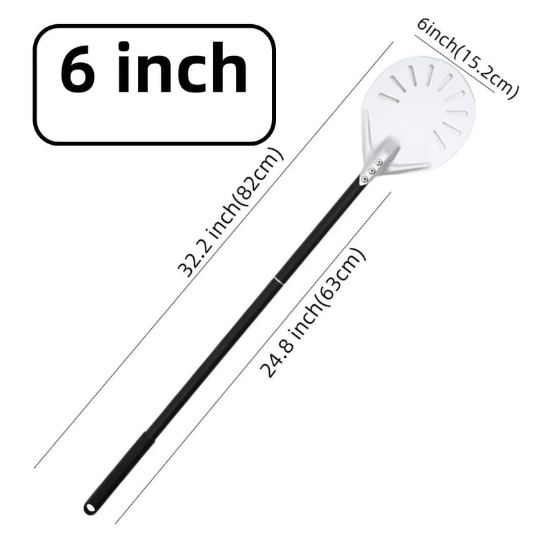 Aluminum Pizza Peel Bread Paddle With Wooden Handle 26
