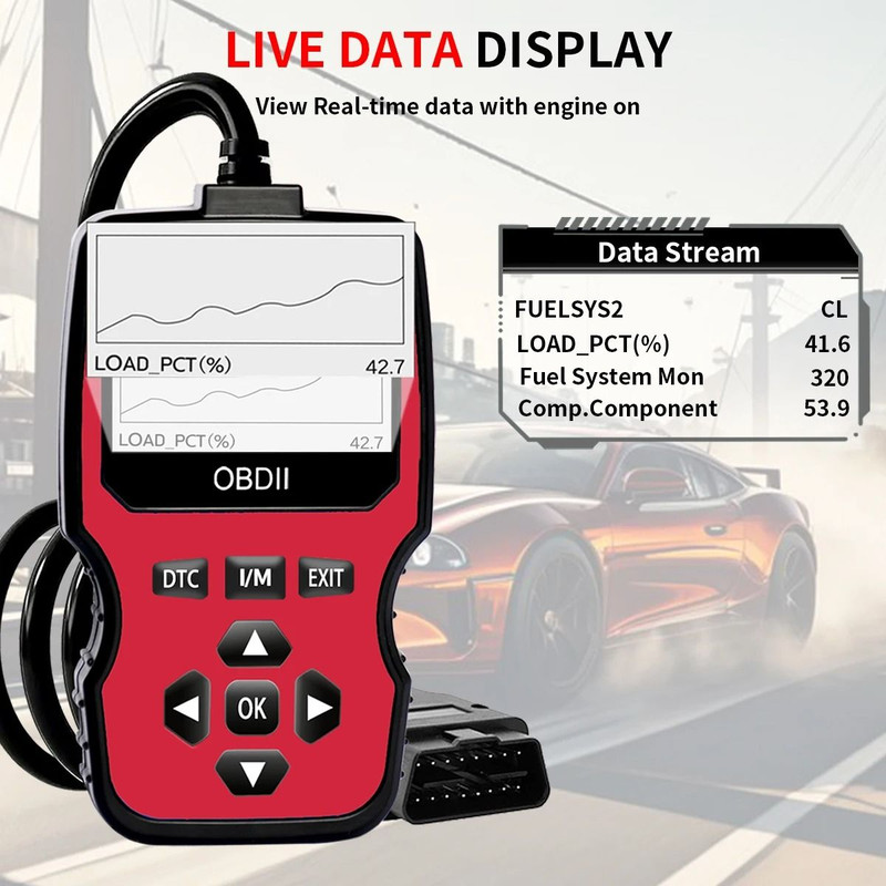 Obd2 Car Diagnostic Scanner Tool With RealTime Data Flow And Battery Test 3