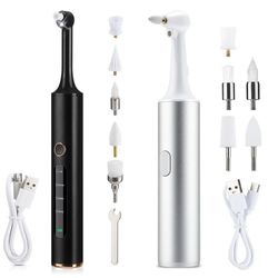 electric tooth polisher and plaque remover with 4 modes for teeth whitening and tartar cleaning