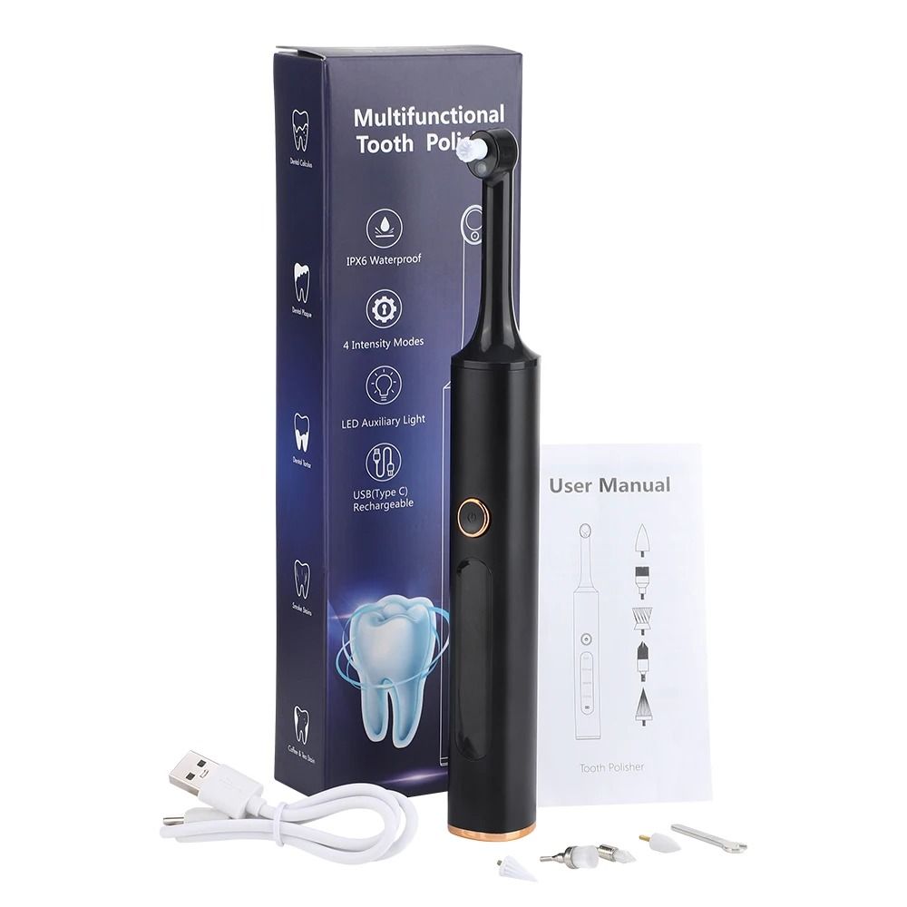 Electric Tooth Polisher And Plaque Remover With 4 Modes For Teeth Whitening And Tartar Cleaning 8