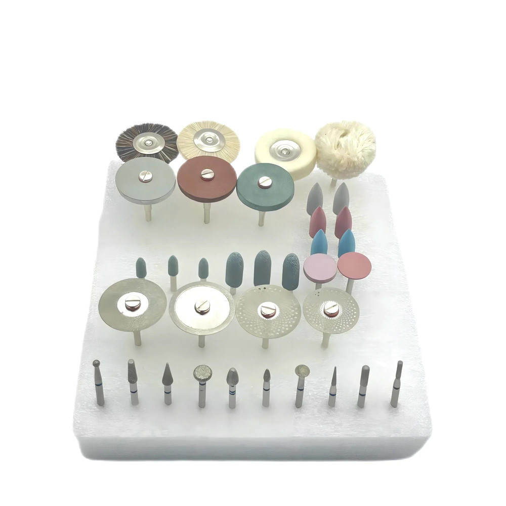 35Piece Dental HP Grinding And Polishing Kit For Ceramic And Porcelain 3