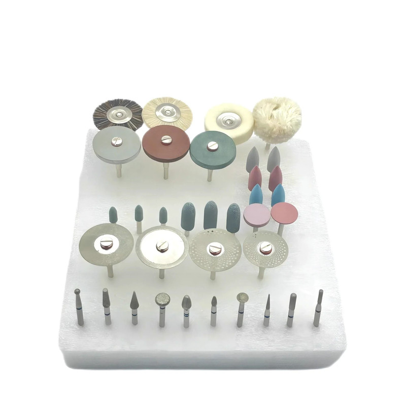 35Piece Dental HP Grinding And Polishing Kit For Ceramic And Porcelain 3