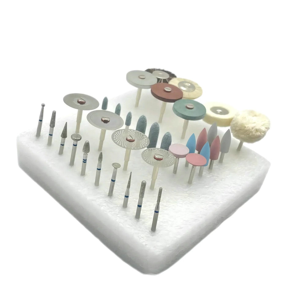 35Piece Dental HP Grinding And Polishing Kit For Ceramic And Porcelain 4
