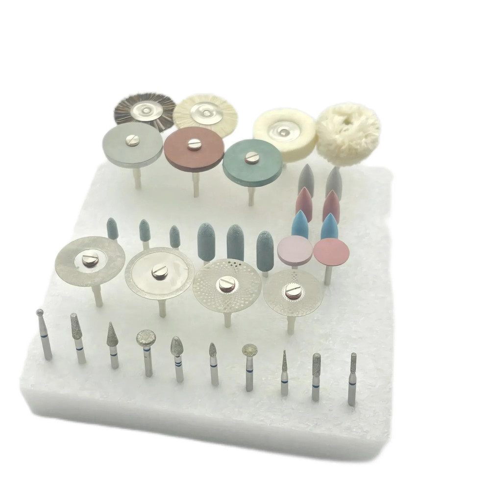 35Piece Dental HP Grinding And Polishing Kit For Ceramic And Porcelain 6