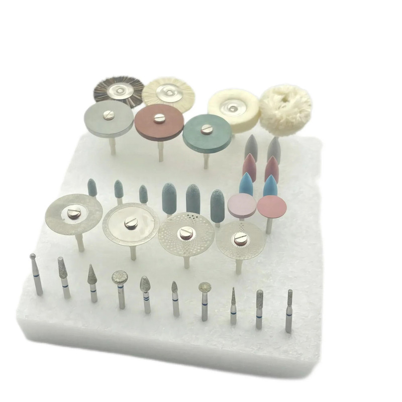 35Piece Dental HP Grinding And Polishing Kit For Ceramic And Porcelain 6