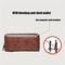 Mens Long Zipper Wallet With RFID Blocking And PU Leather Design 5
