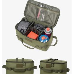 outdoor camping gas tank storage bag with large capacity for tools and cookware