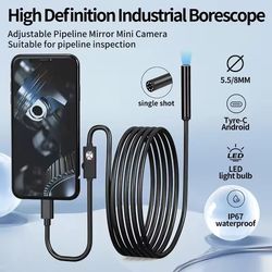 type c android endoscope camera waterproof mini inspection borescope