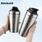 Stainless Steel Protein Shaker Bottle With Mixing Ball Leak Proof Gym Water Bottle 0