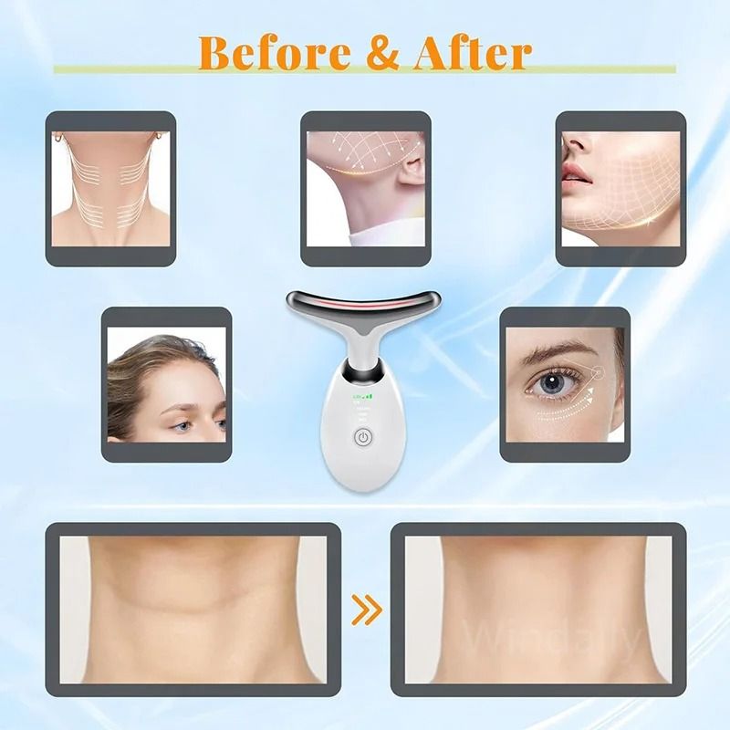 Face Lift Neck Beauty Device With 7 Light Therapy Modes And EMS Microcurrent Massage 3