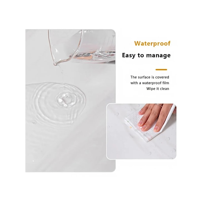 Self Adhesive Marble Tile Stickers 10pcs Waterproof Peel And Stick Wall And Floor Tiles For Kitchen 3