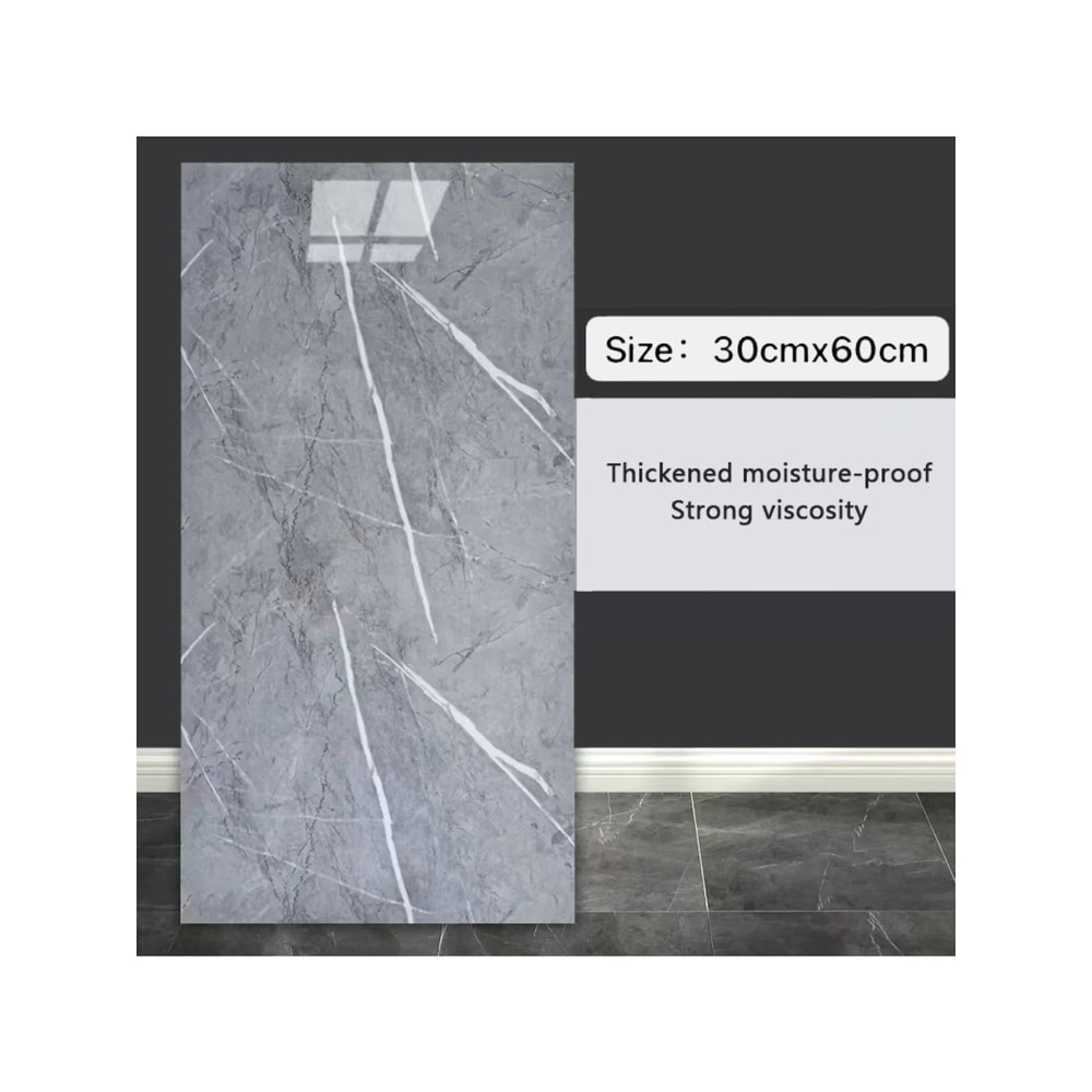 Self Adhesive Marble Tile Stickers 10pcs Waterproof Peel And Stick Wall And Floor Tiles For Kitchen 10