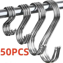 stainless steel s hooks for kitchen, butcher shop, and home organization