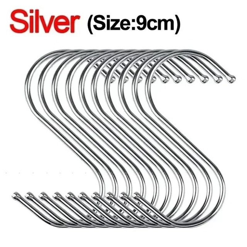 Stainless Steel S Hooks For Kitchen Butcher Shop And Home Organization 8