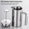 Stainless Steel French Press Coffee Maker Double Wall Insulated Pot 2
