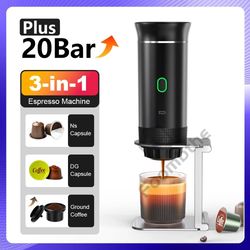 wireless portable espresso coffee maker for car, home, and camping