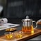 Heat Resistant Glass Teapot With Stainless Steel Infuser Clear Square Tea Kettle For Loose Leaf Te 1