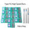 50 Piece Dental Diamond Burs Set High Speed Polishing And Smoothing Drill Tools 0
