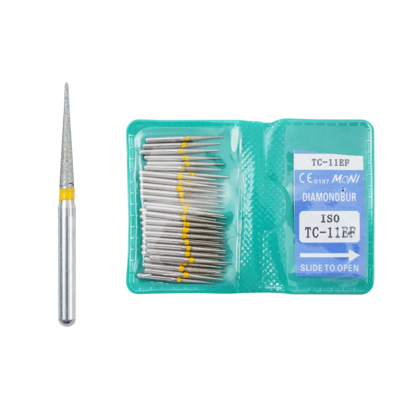 50 Piece Dental Diamond Burs Set High Speed Polishing And Smoothing Drill Tools 12