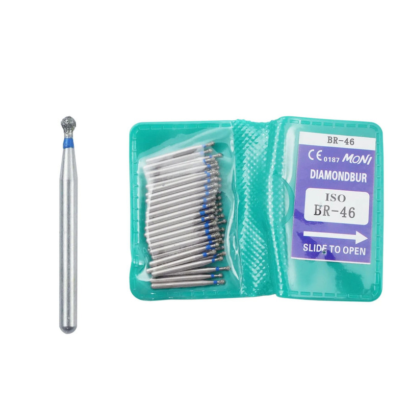 50 Piece Dental Diamond Burs Set High Speed Polishing And Smoothing Drill Tools 13