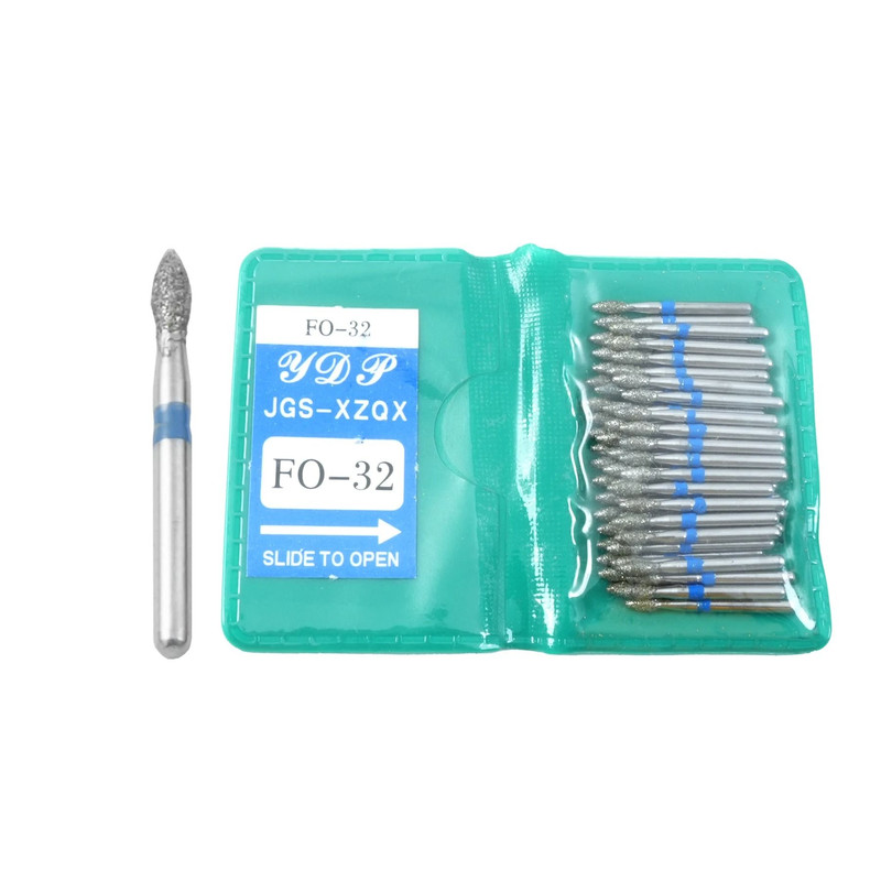 50 Piece Dental Diamond Burs Set High Speed Polishing And Smoothing Drill Tools 16