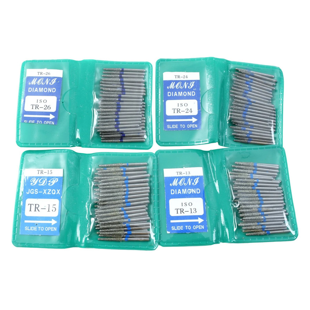 50 Piece Dental Diamond Burs Set High Speed Polishing And Smoothing Drill Tools 4