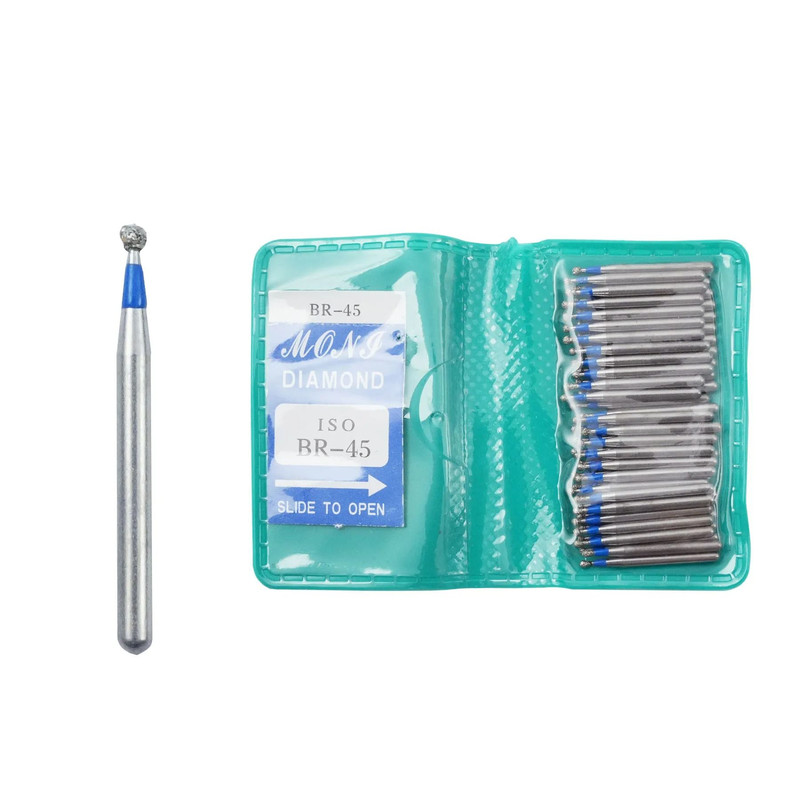 50 Piece Dental Diamond Burs Set High Speed Polishing And Smoothing Drill Tools 6