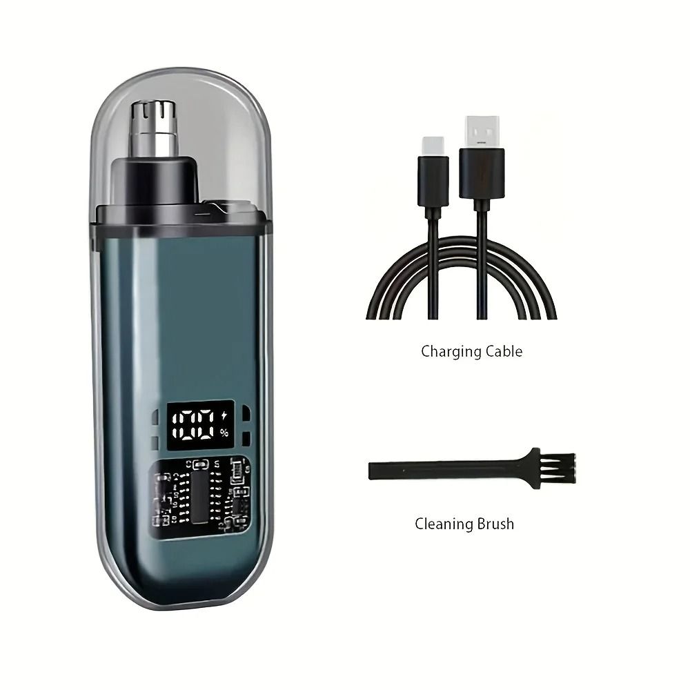 USB Rechargeable Nose And Ear Hair Trimmer For Men Portable Electric Grooming Tool 7