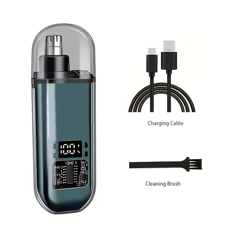 USB Rechargeable Nose And Ear Hair Trimmer For Men Portable Electric Grooming Tool 7