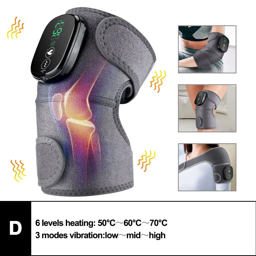 Electric Heated Knee Massager Pad With Vibration And Hot Compress Therapy 12