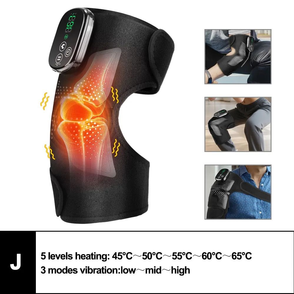 Electric Heated Knee Massager Pad With Vibration And Hot Compress Therapy 17