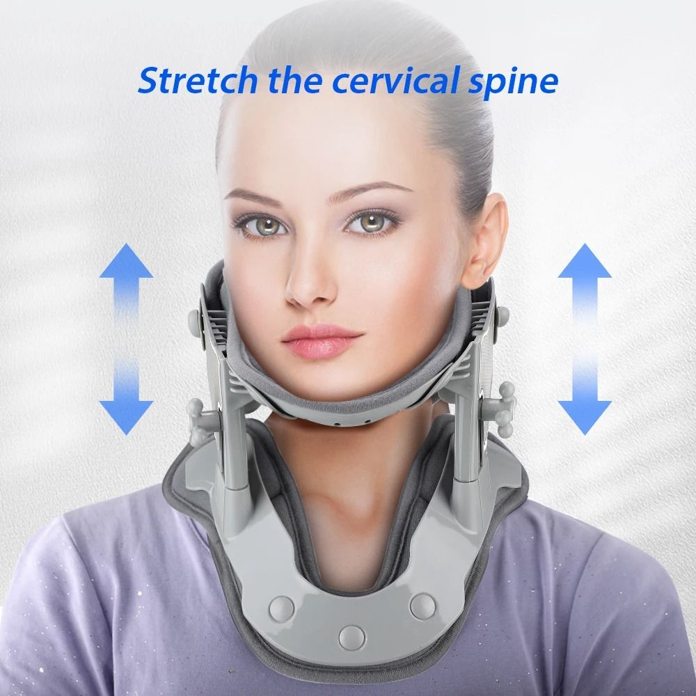 Heating Neck Stretch Collar With Cervical Traction And Adjustable Hot Compression 2