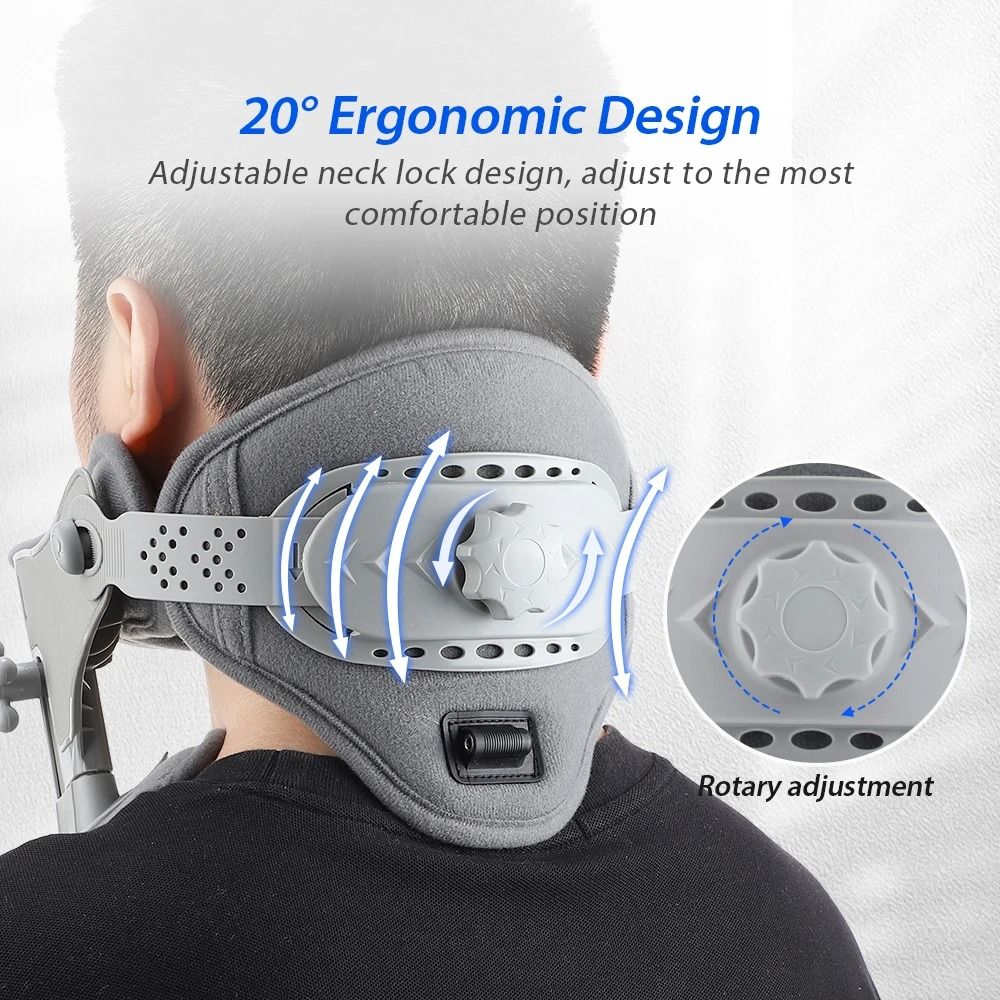Heating Neck Stretch Collar With Cervical Traction And Adjustable Hot Compression 3