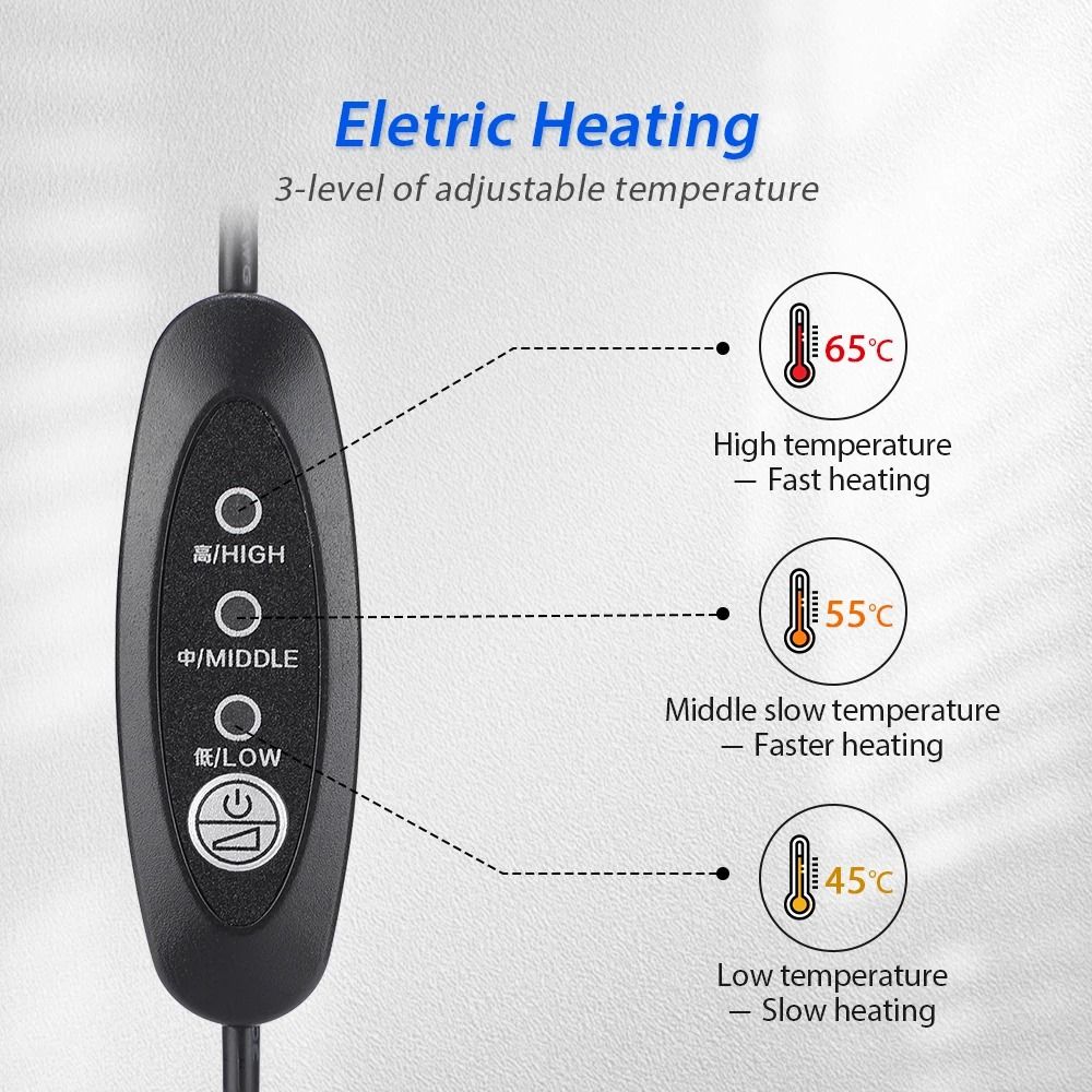 Heating Neck Stretch Collar With Cervical Traction And Adjustable Hot Compression 5