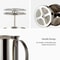 Stainless Steel Double Mesh Milk Frother For Coffee And Cream Foam 4