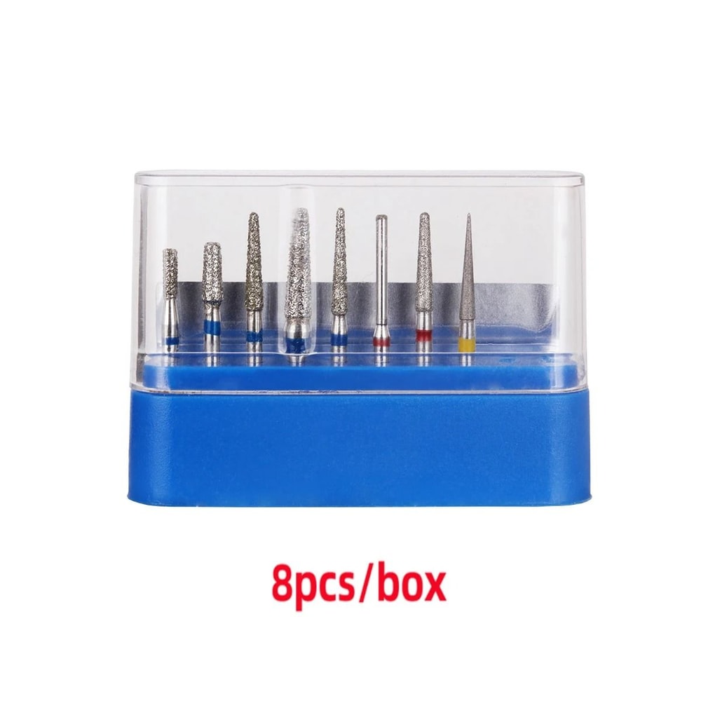 Dental Diamond Bur Kit With Storage Box For High Speed Handpiece 9