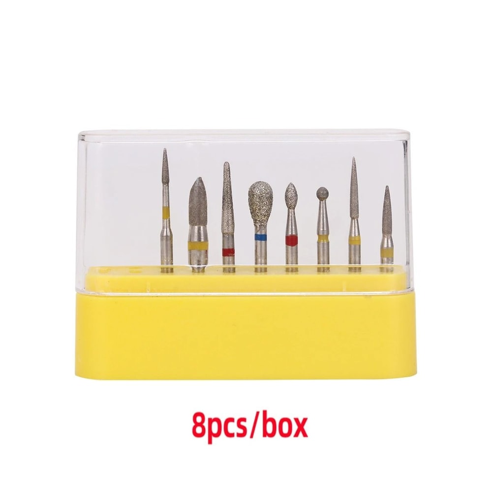 Dental Diamond Bur Kit With Storage Box For High Speed Handpiece 10