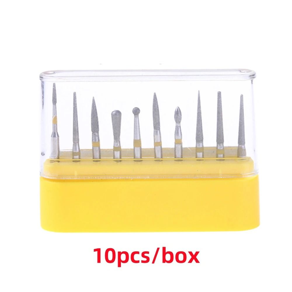 Dental Diamond Bur Kit With Storage Box For High Speed Handpiece 14