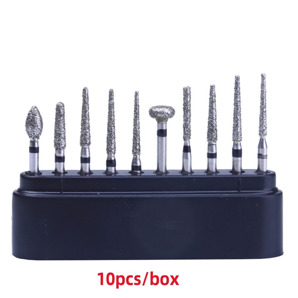 Dental Diamond Bur Kit With Storage Box For High Speed Handpiece 17