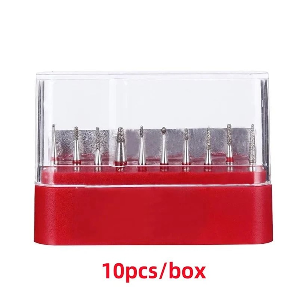 Dental Diamond Bur Kit With Storage Box For High Speed Handpiece 22
