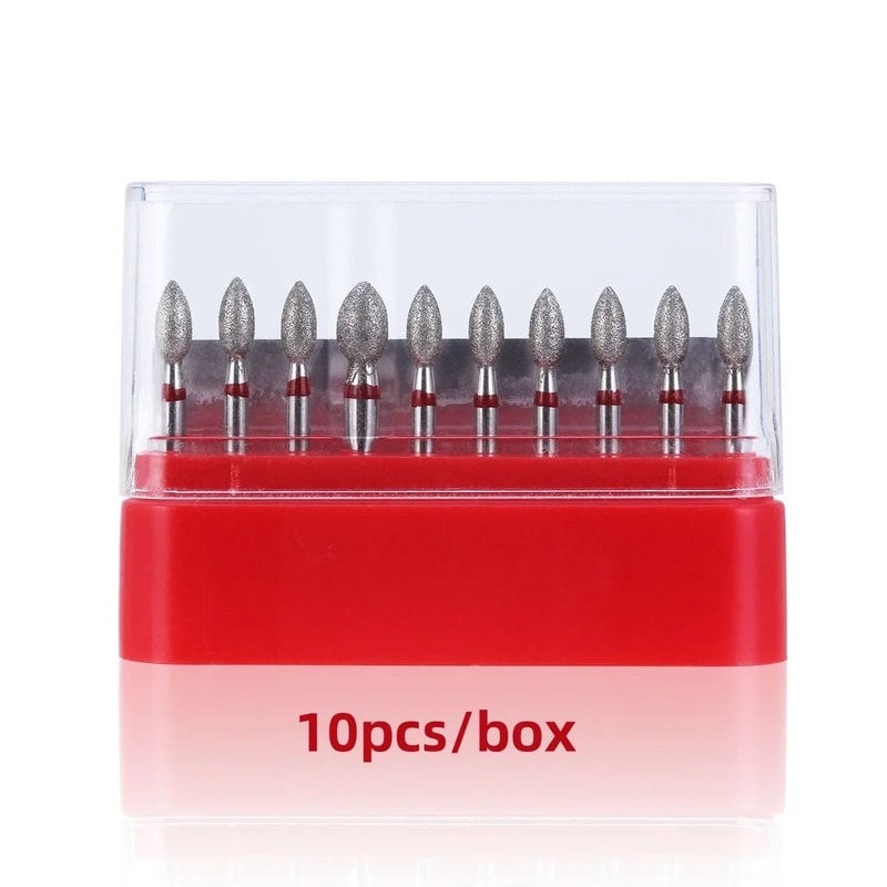 Dental Diamond Bur Kit With Storage Box For High Speed Handpiece 25