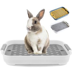 rabbit and small pet litter box for cage corner use