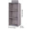 Cotton Linen Hanging Storage Organizer With Drawers For Closet And Wardrobe 9