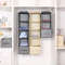 Cotton Linen Hanging Storage Organizer With Drawers For Closet And Wardrobe 6